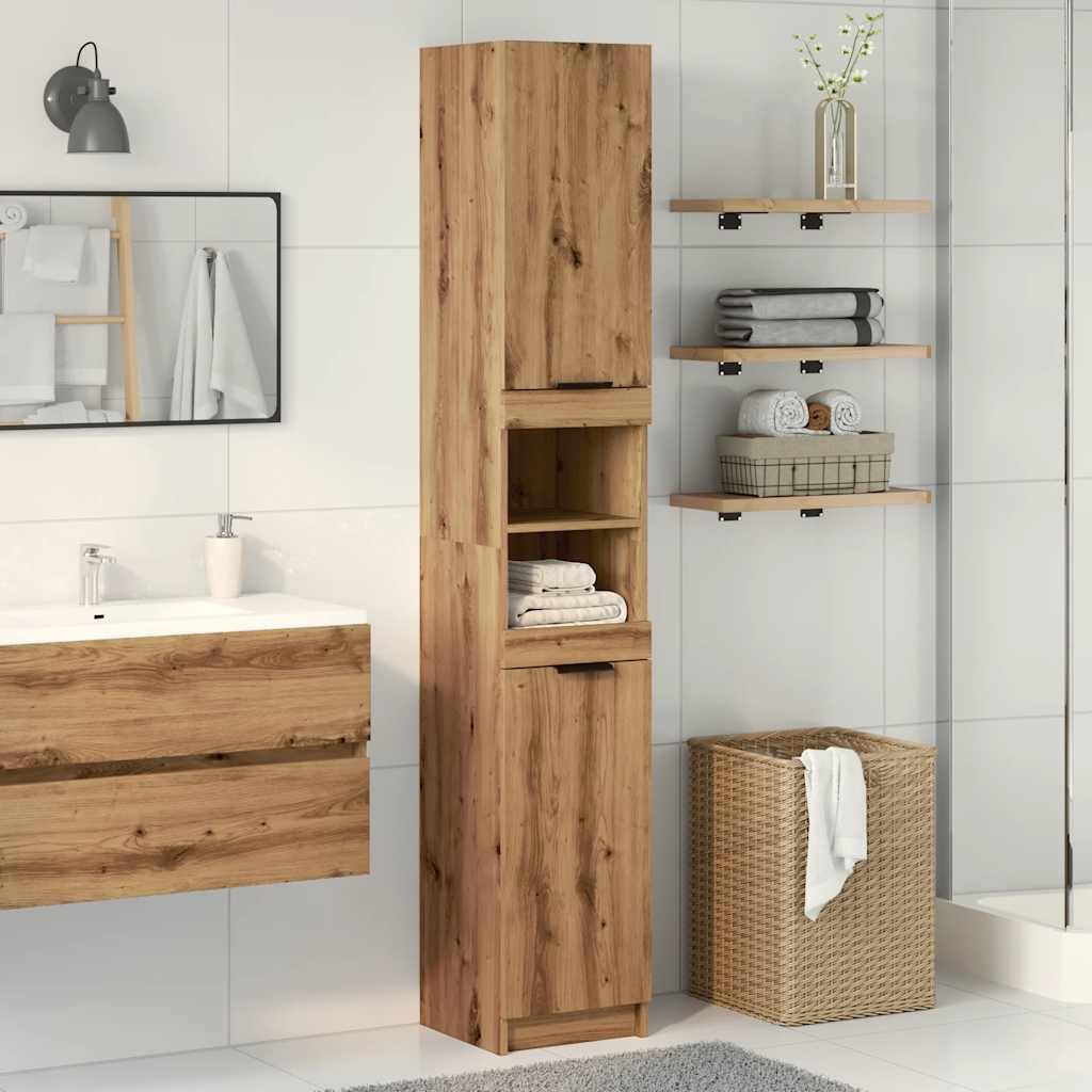 vidaXL Badezimmerspiegelschrank Badschrank Artisan-Eiche 32x34x188,5 cm günstig online kaufen