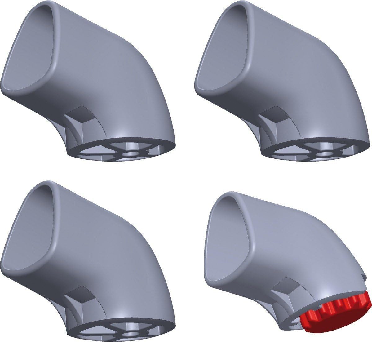 sieger Gartenstuhl Sieger 4er Fußkappenset für Tische 32mm x 40mm