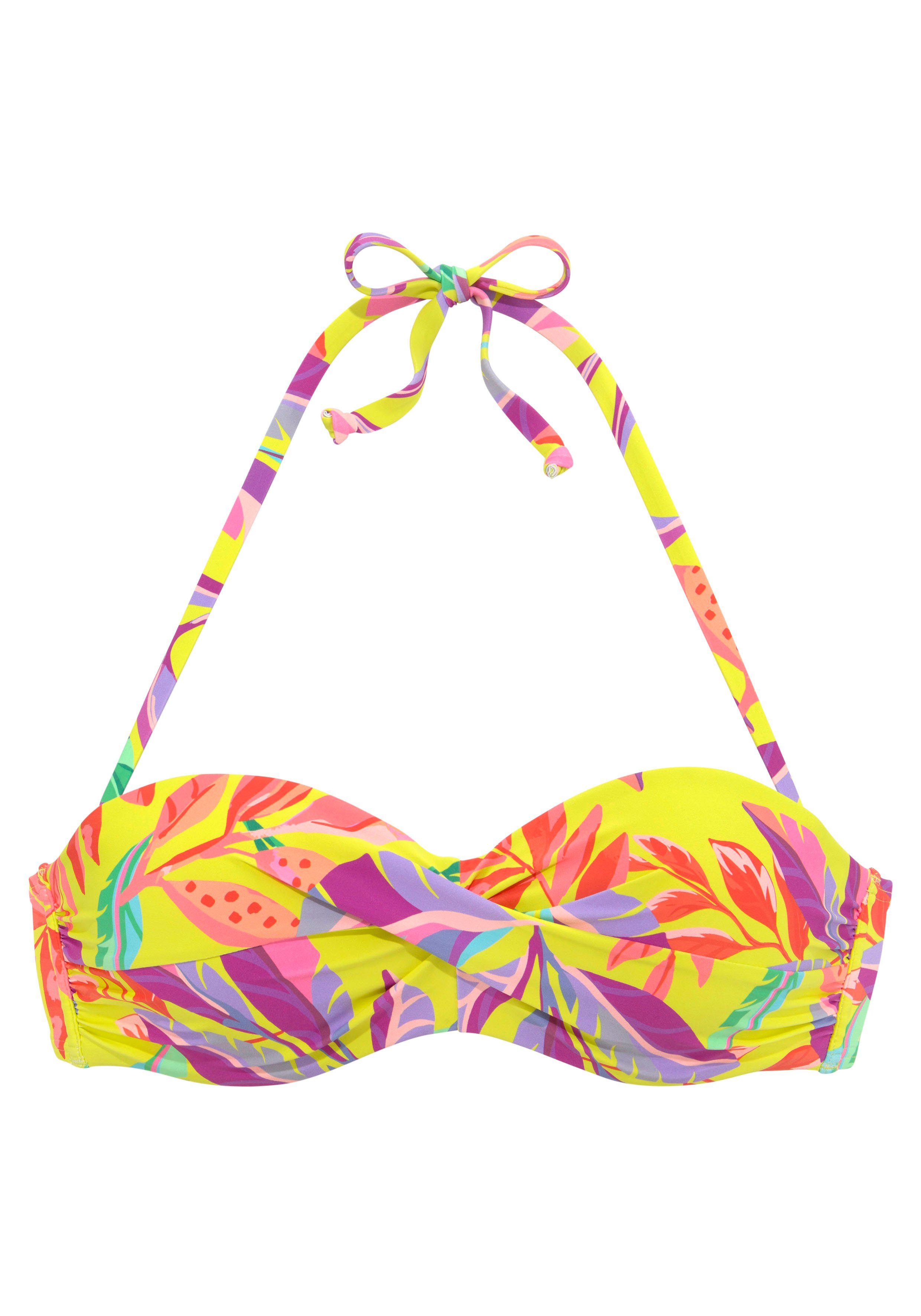 s.Oliver Bügel-Bandeau-Bikini-Top Mallorca, in Wickeloptik günstig online kaufen