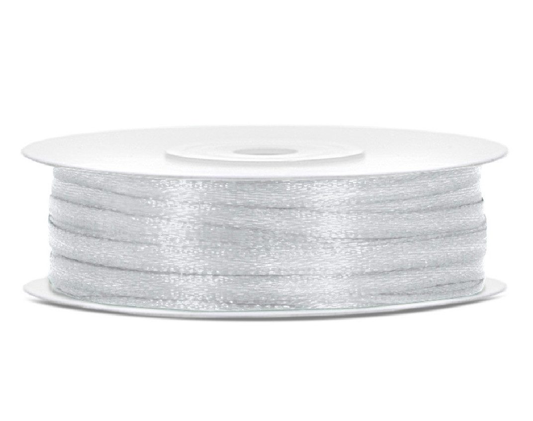 partydeco Satinband 50m x 3mm Rolle Satinband Geschenkband Schleifenband Satin Band, Dekoband