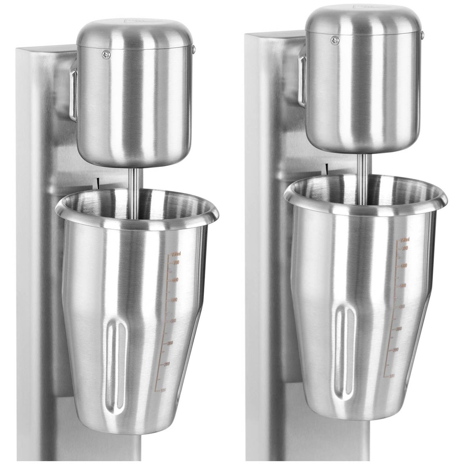 Royal Catering Cocktail Shaker Doppel-Milchshaker 2 x 1 l Standmixer Hochleistungsmixer 15 000 U/min, Edelstahl, verschiedene Größen
