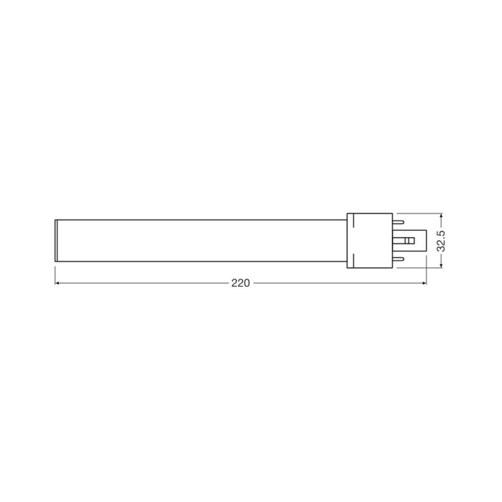 Osram LED-Leuchtmittel OSRAM HOMELIGHTING 4099854502514 LED-Röhre EEK E (A - G) G23 6 W Tage