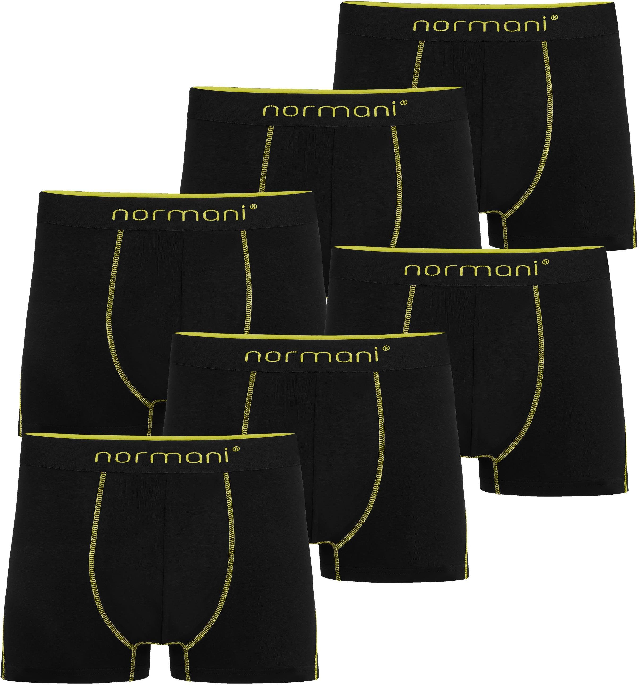 normani Boxershorts 6 Herren Baumwoll-Boxershorts Unterhose aus atmungsaktiver Baumwolle für Männer