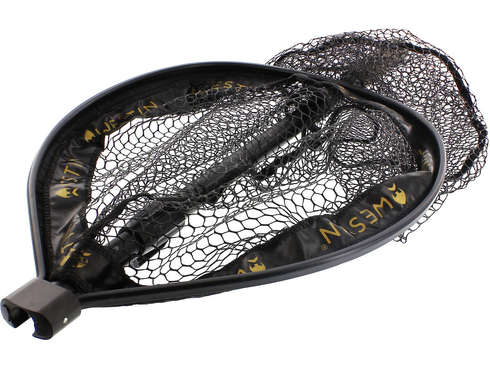 Westin Fishing Angelkescher W3 C&R Landing Net - 2 Größen wählbar - Gummi Netz Kescher - Teleskop (1-St), Knotenloses, gummibeschichtetes Netz
