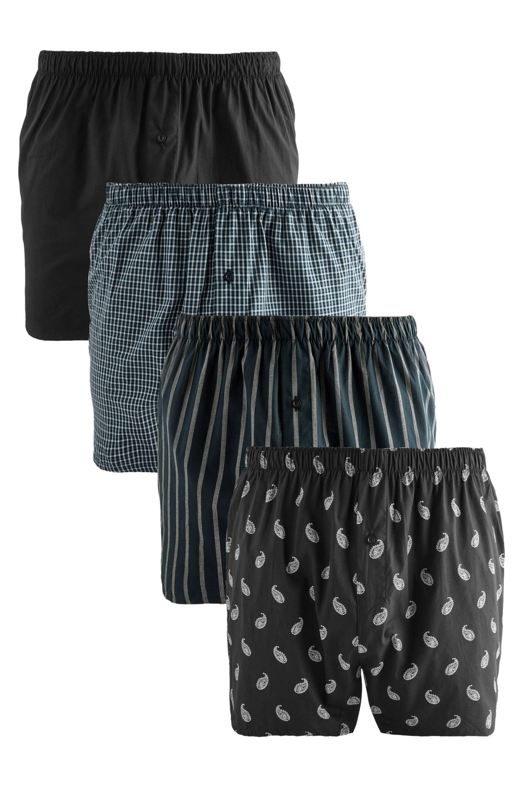 Next Boxershorts Kew Gardens gewebte Boxershorts mit Blumen-Print (4-St)