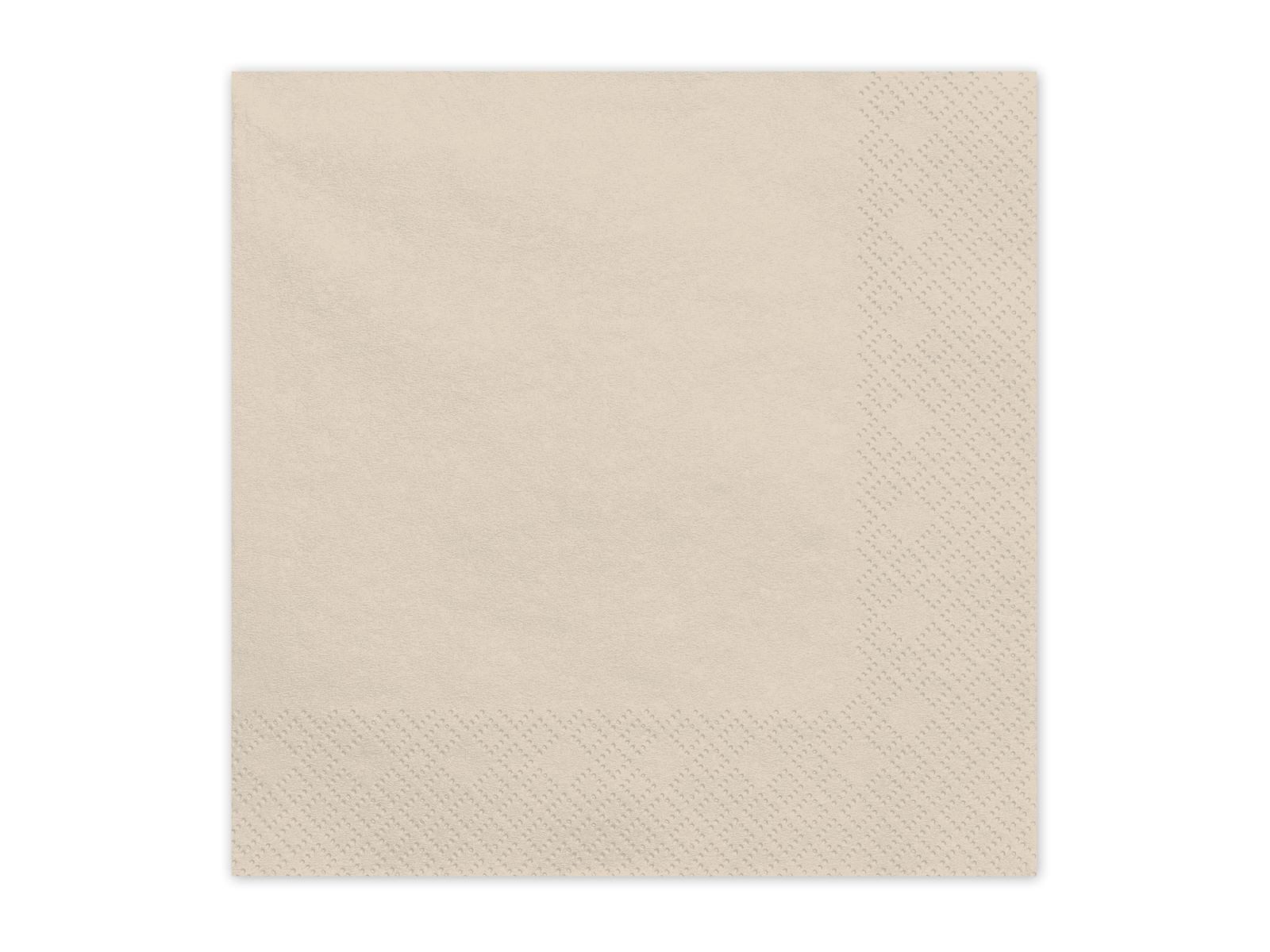 partydeco Hängedekoration Servietten Uni 20Stk./33x33cm, Beige