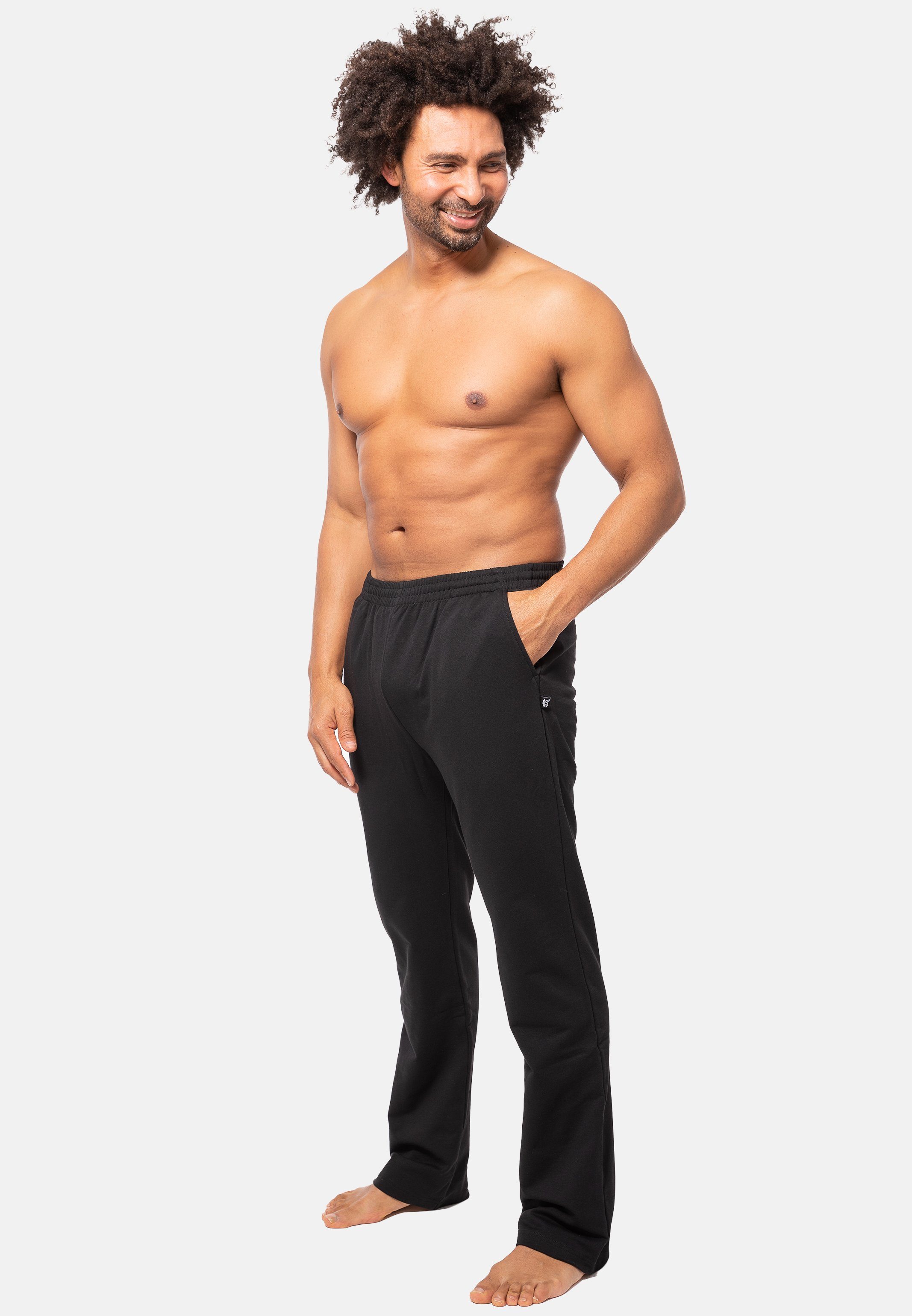 Hajo Jogginghose Stay Fresh (1-tlg) Freizeit / Jogginghose - Baumwolle - Lange Hose mit zwei Hosentaschen