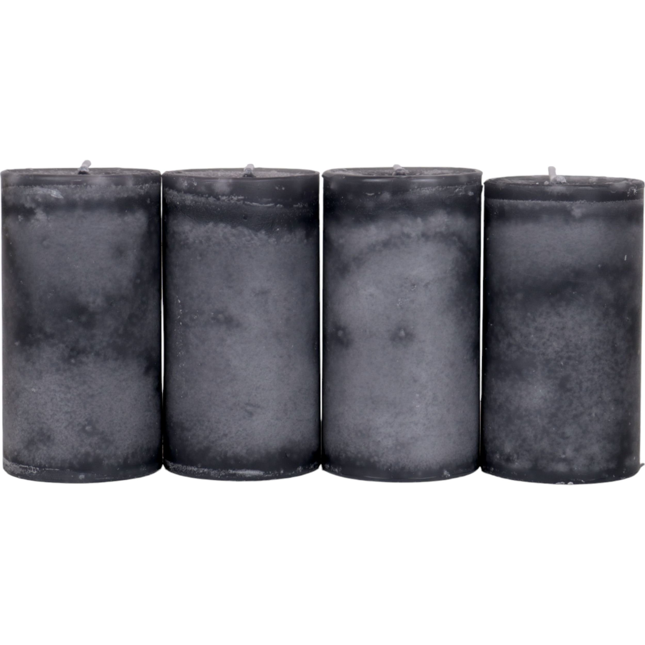 DekoTown Stumpenkerze Marmorierte Stumpenkerzen 4er Set günstig online kaufen