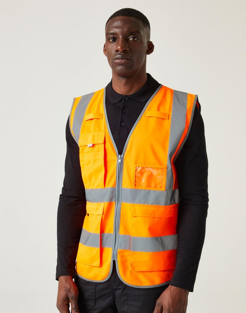 Regatta Professional Warnweste Pro Hi-Vis Executive Vest Warnweste