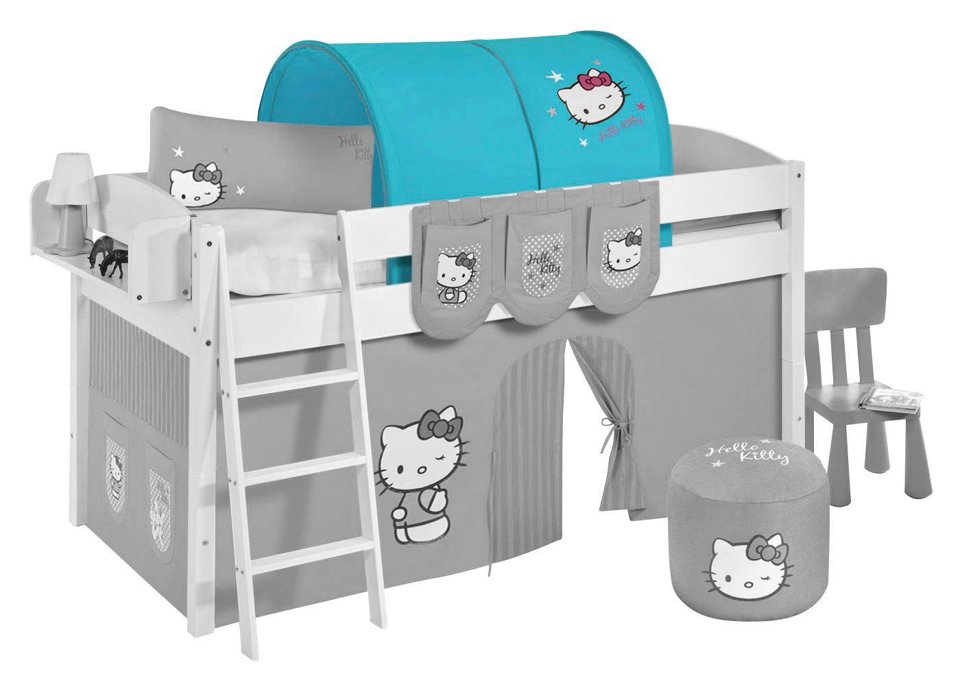 Lilokids Тунель для ліжка Tunnel Hello Kitty Lila - für Hochbett, Spielbett und Etagenbett