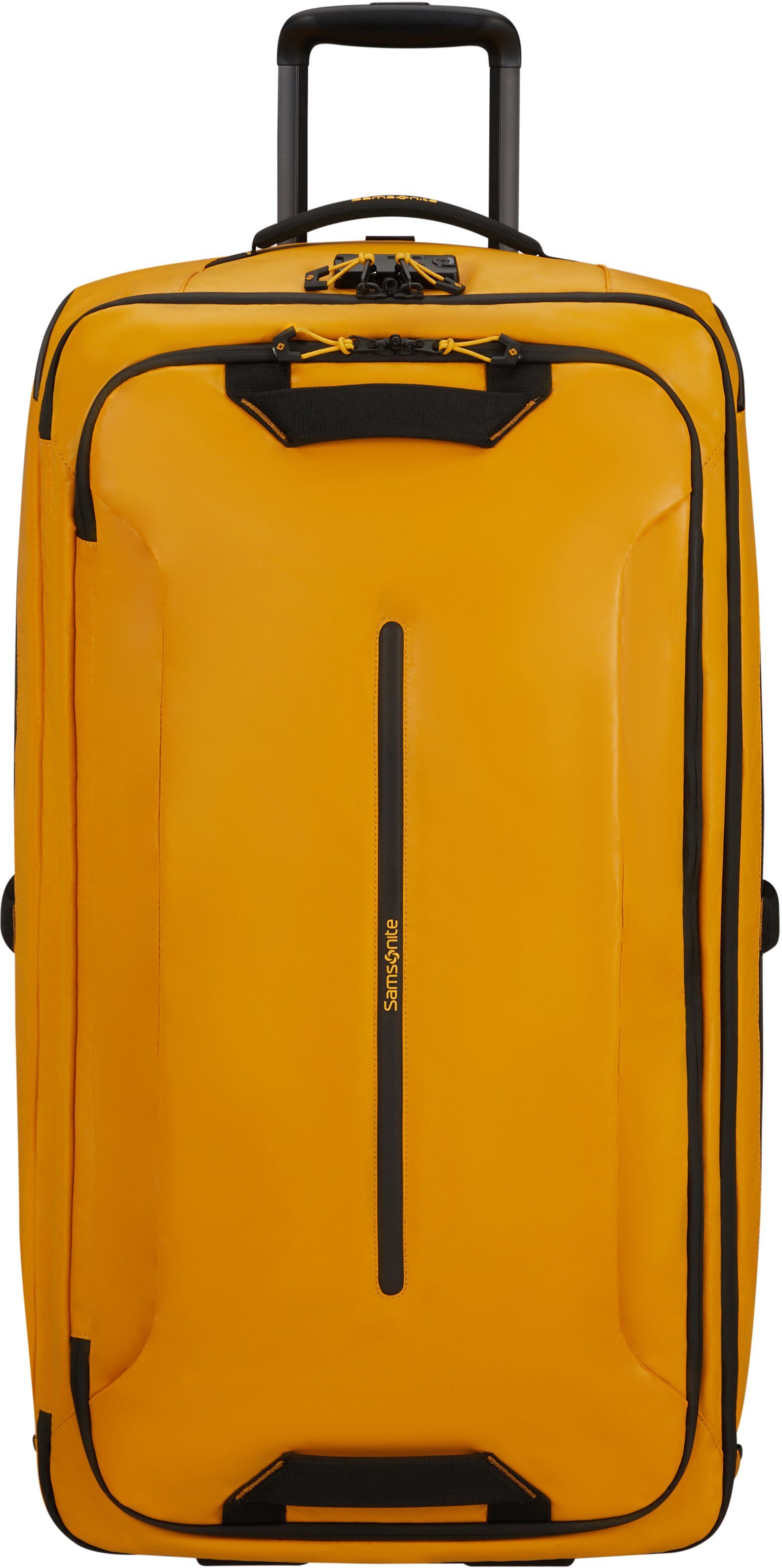 Rucksackfunktion; recyceltem Trolley- Ecodiver, Reisetasche und Samsonite und Weichgepäckkoffer 2 aus » 79 Yellow« cm, teilweise Standfuß mit Material, Rollen mit Yellow, Ecodiver,