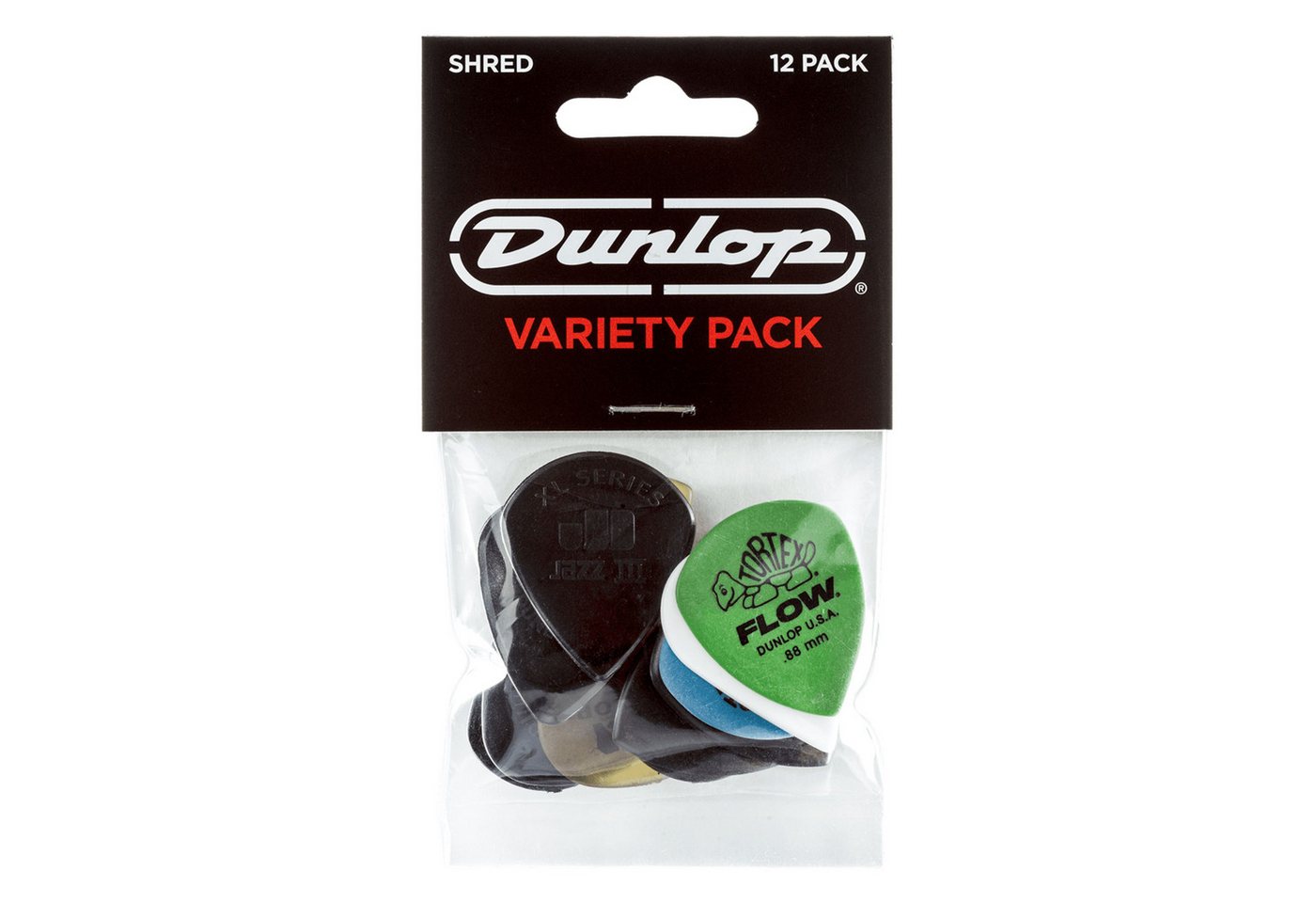 Dunlop Plektrum, PVP 118 Shred Pick Variety Pack - Plektren Set