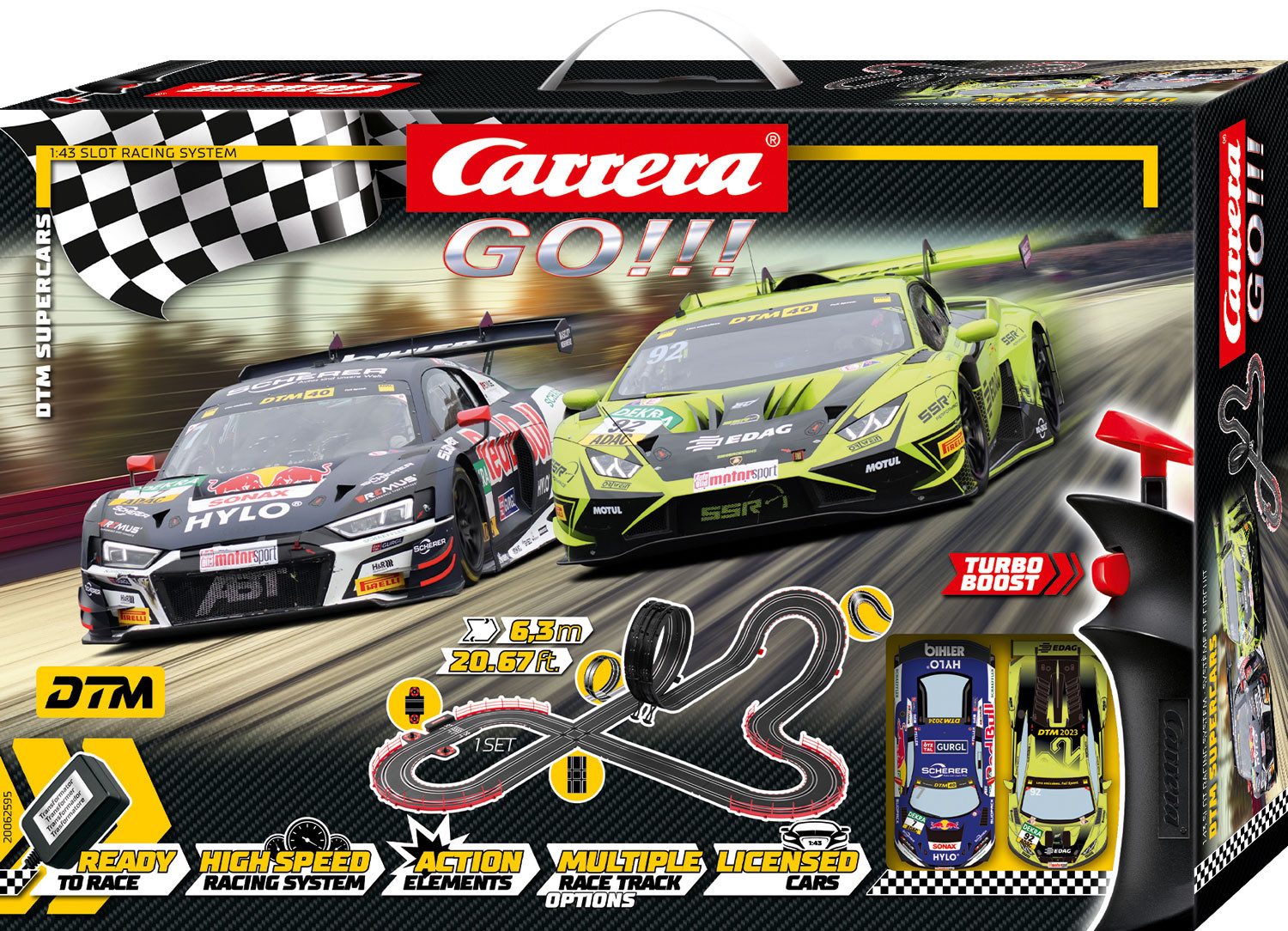 Carrera® Autorennbahn Carrera 20062595 - GO!!! DTM Supercars Rennbahn