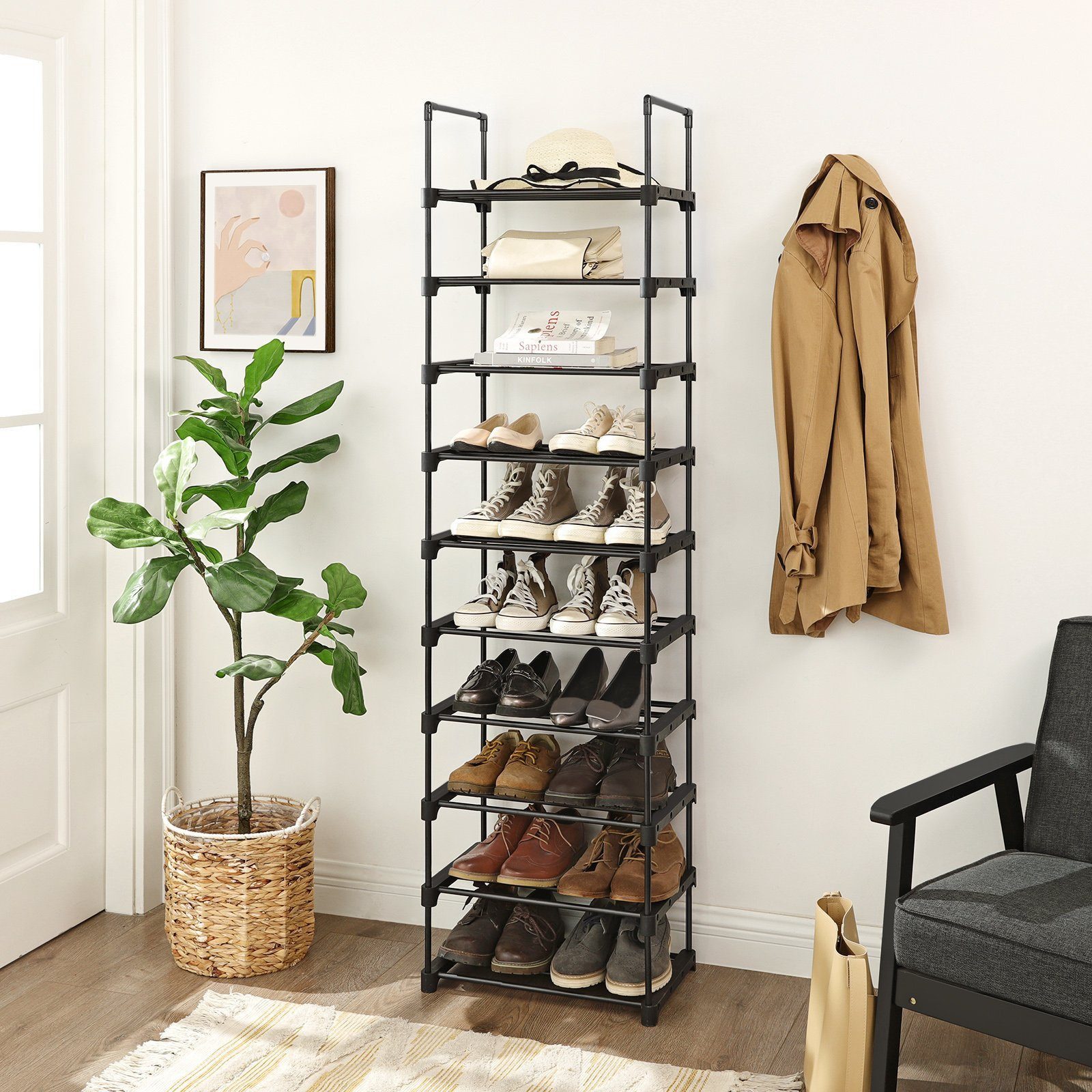 SONGMICS Schuhregal Schuh-Organizer, Schuhregal mit 6/10 günstig online kaufen