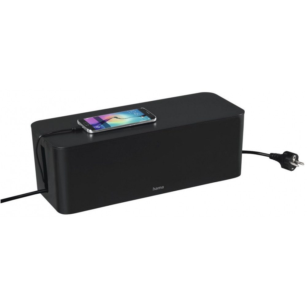 Hama Hama Kabelbox Maxi schwarz für Steckdosenleisten. Audio- & Video-Adapter