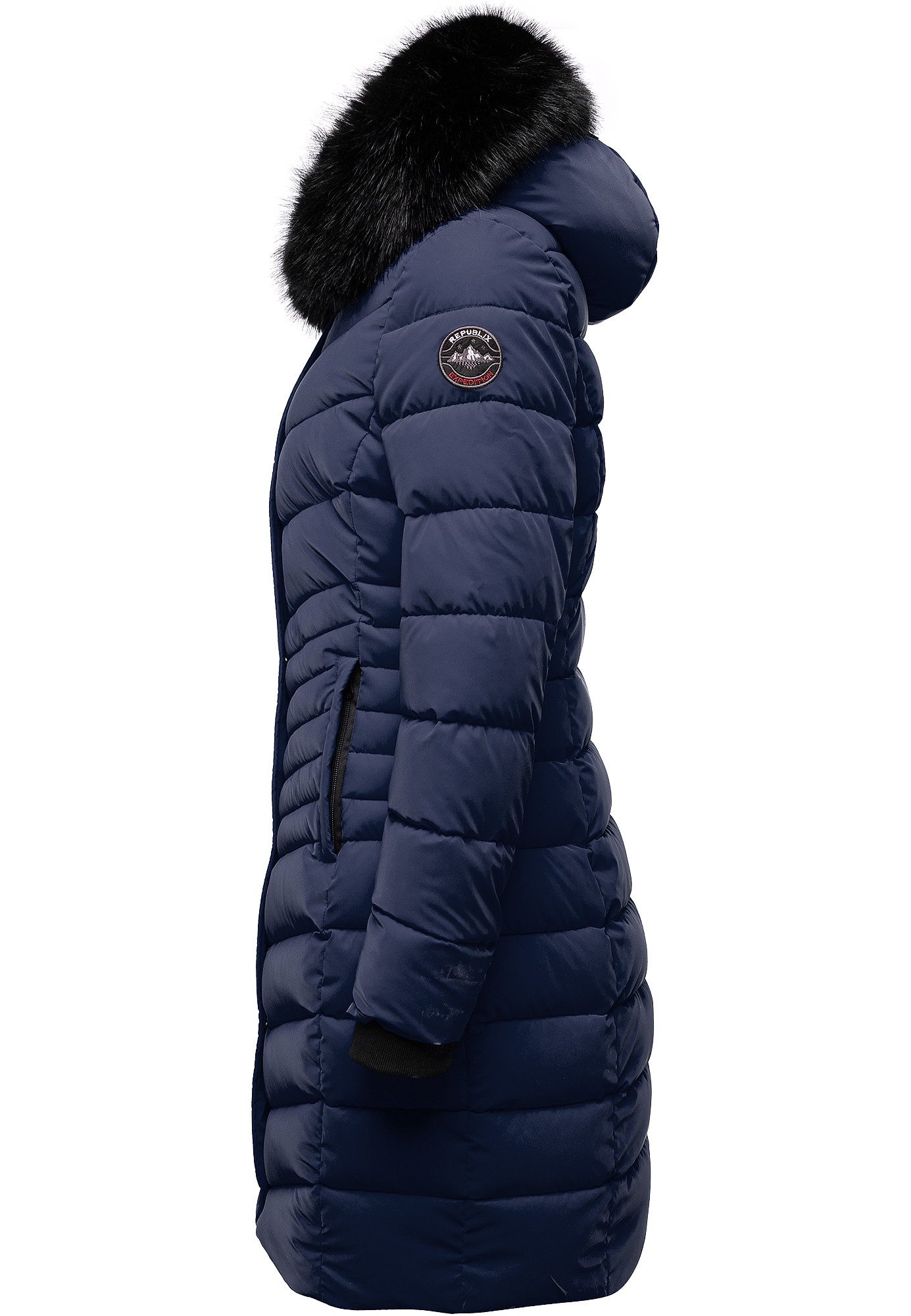 REPUBLIX Winterjacke ZOE Damen Gefütterte Dicke Glanz Winter Jacke Mantel P günstig online kaufen