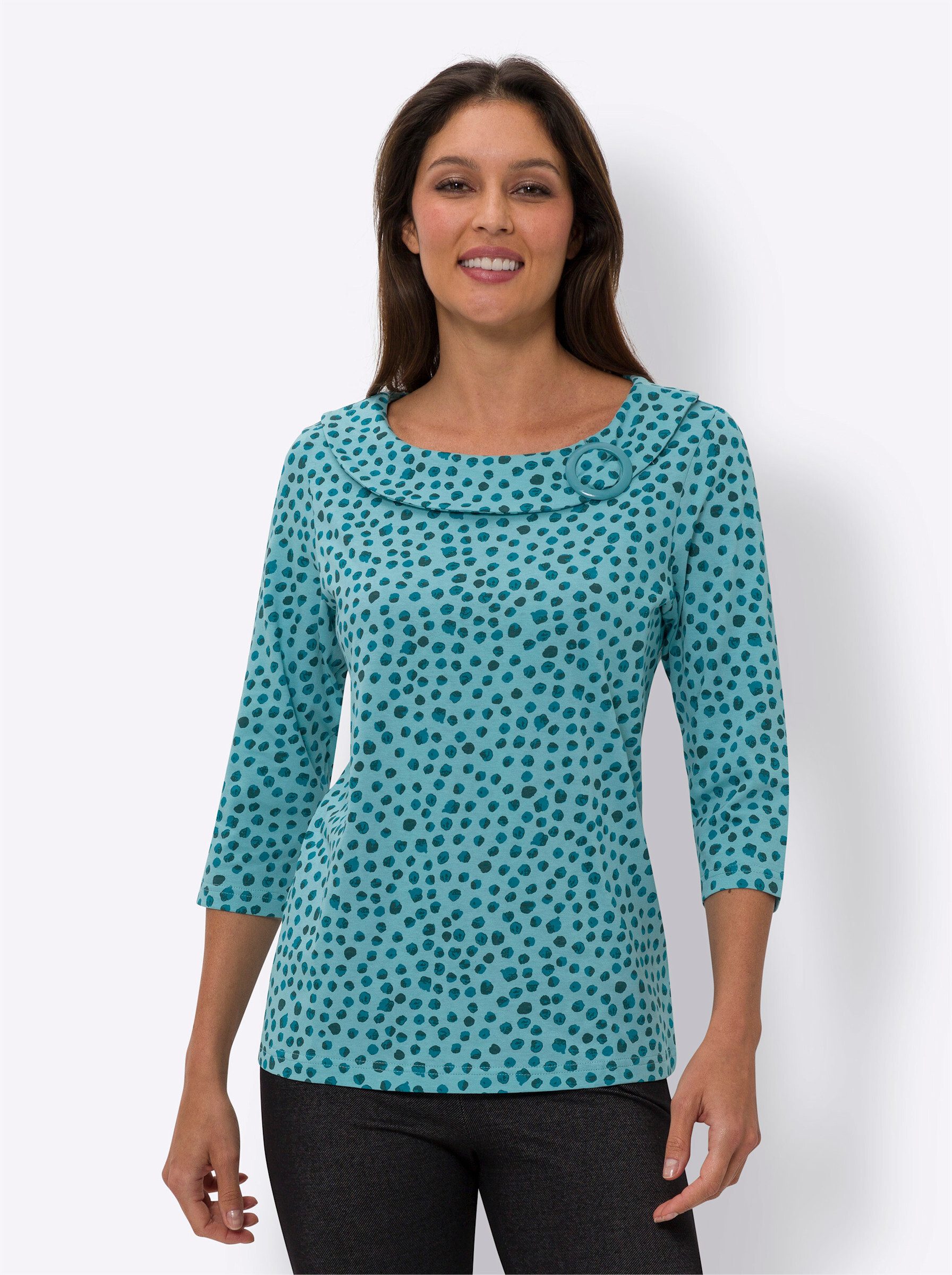 Sieh an! T-Shirt 3/4-Arm-Shirt Langarm