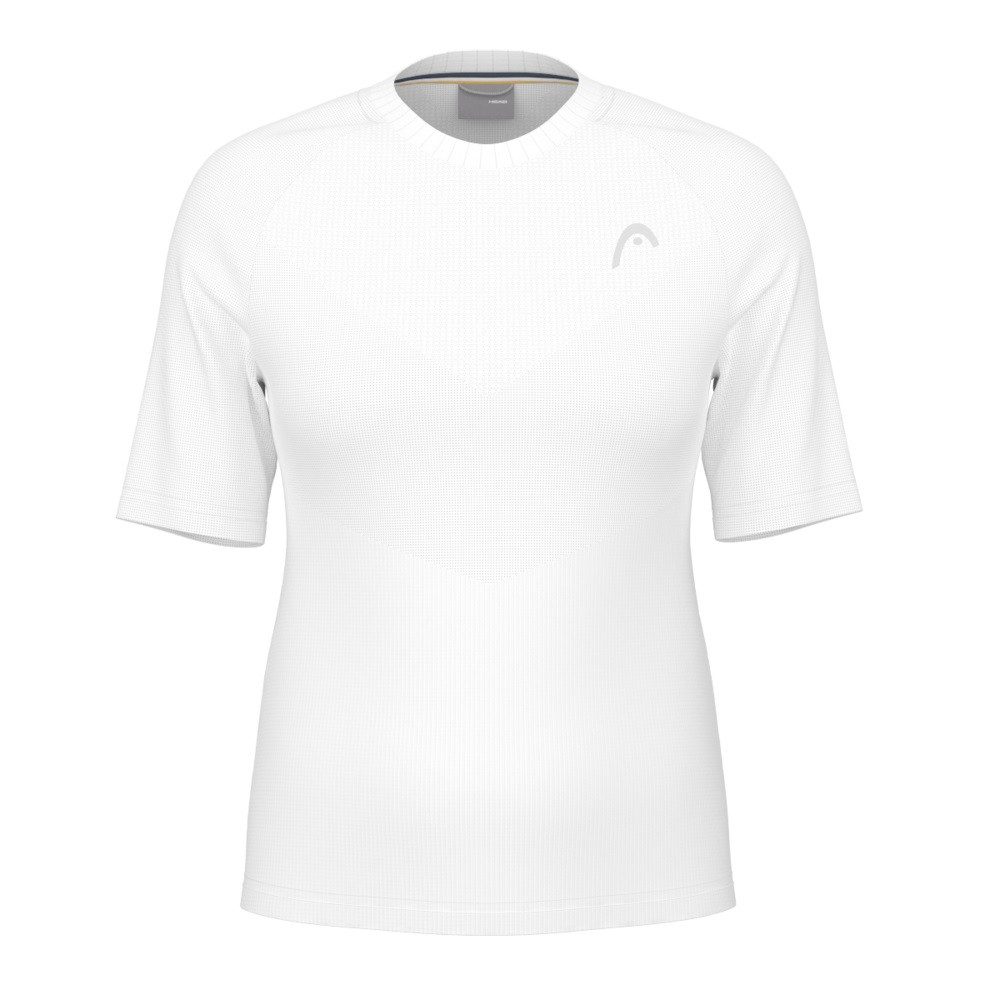Tennisshirt Performance 2024 (Polyester-Jacquard, schnelltrocknend) weiss Damen