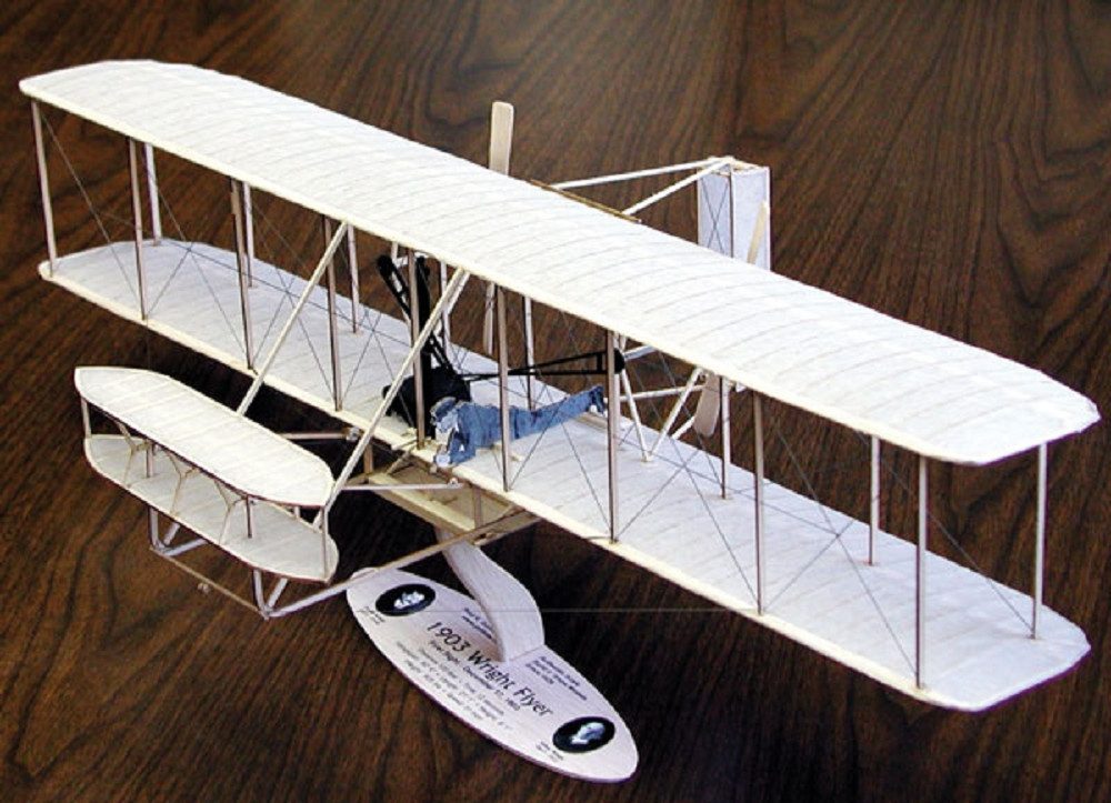 Krick Modellbausatz Guillow's Freiflugmodell 1903 Wright Flyer 1:20 Wurfgleiter Flieger Ba