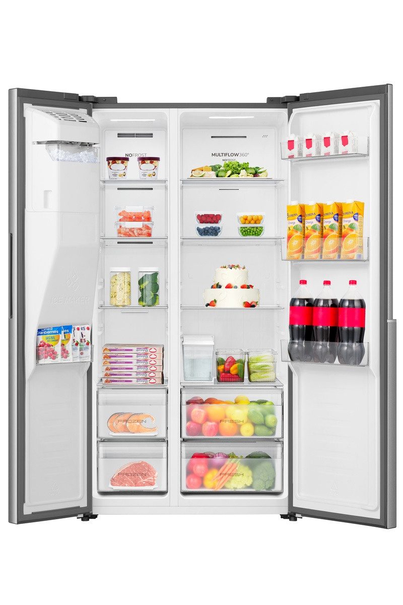 GORENJE Side-by-Side NRS917C61X, 178,6 cm hoch, 91,1 cm breit, mit Wasser-/Eisspender, kein Festwasseranschluss dank Tank
