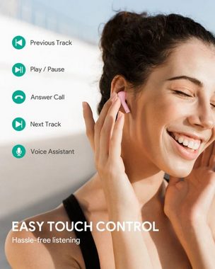 AUKEY EP-T21S wireless In-Ear-Kopfhörer (Sprachassistent, Bluetooth, Geräuschunterdrückung, Noise Canceling Funktion, IPX6)