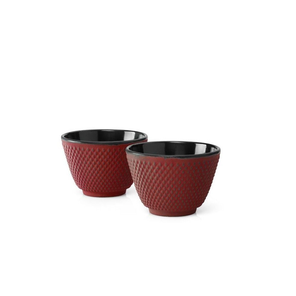 Becher Bredemeijer Teebecher Xilin rot 0,1 L Gusseisen 2er Set