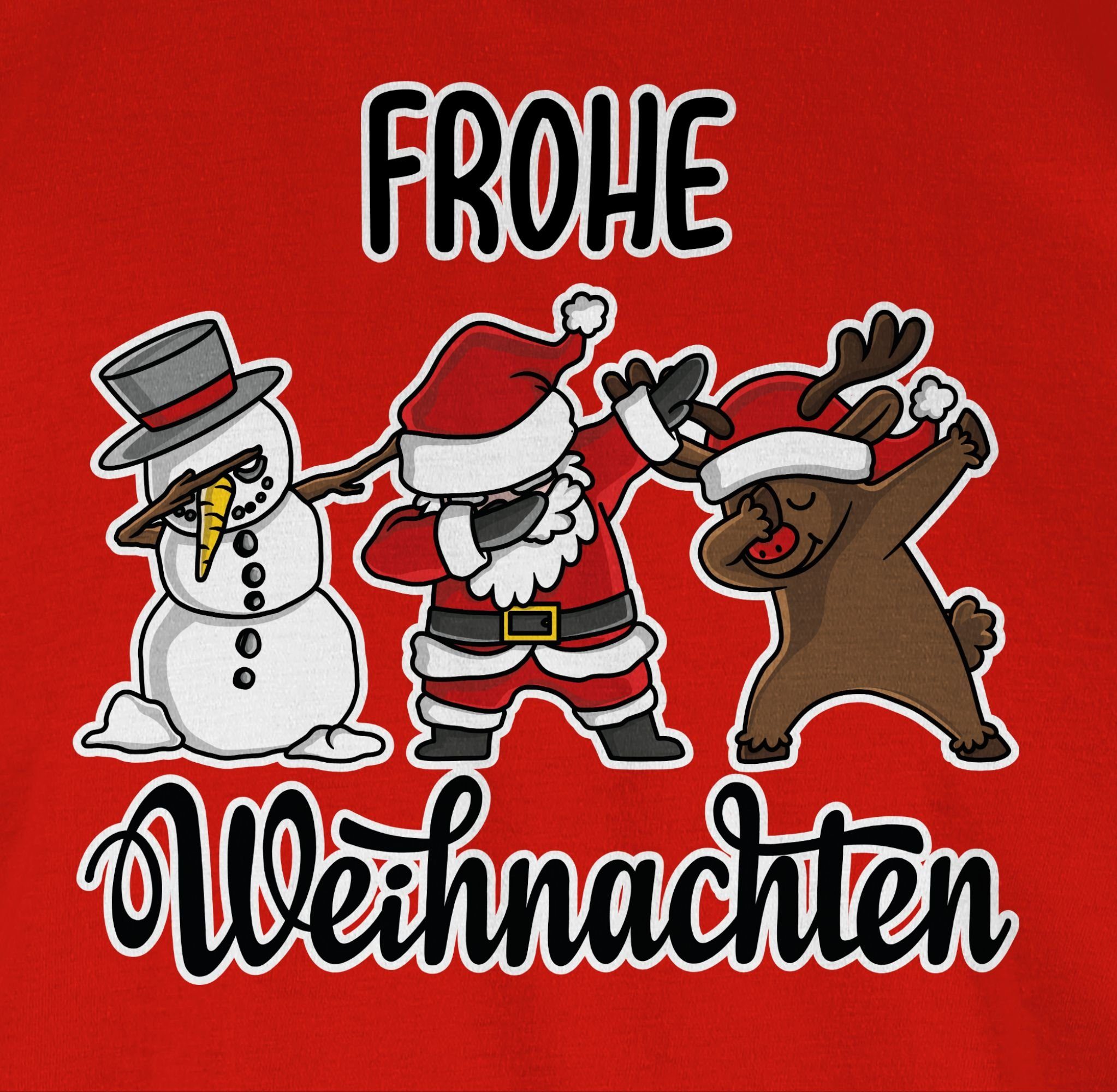 Kleidung Rot Weihachten Shirtracer Dabbing Weihnachten 02 Frohe T-Shirt