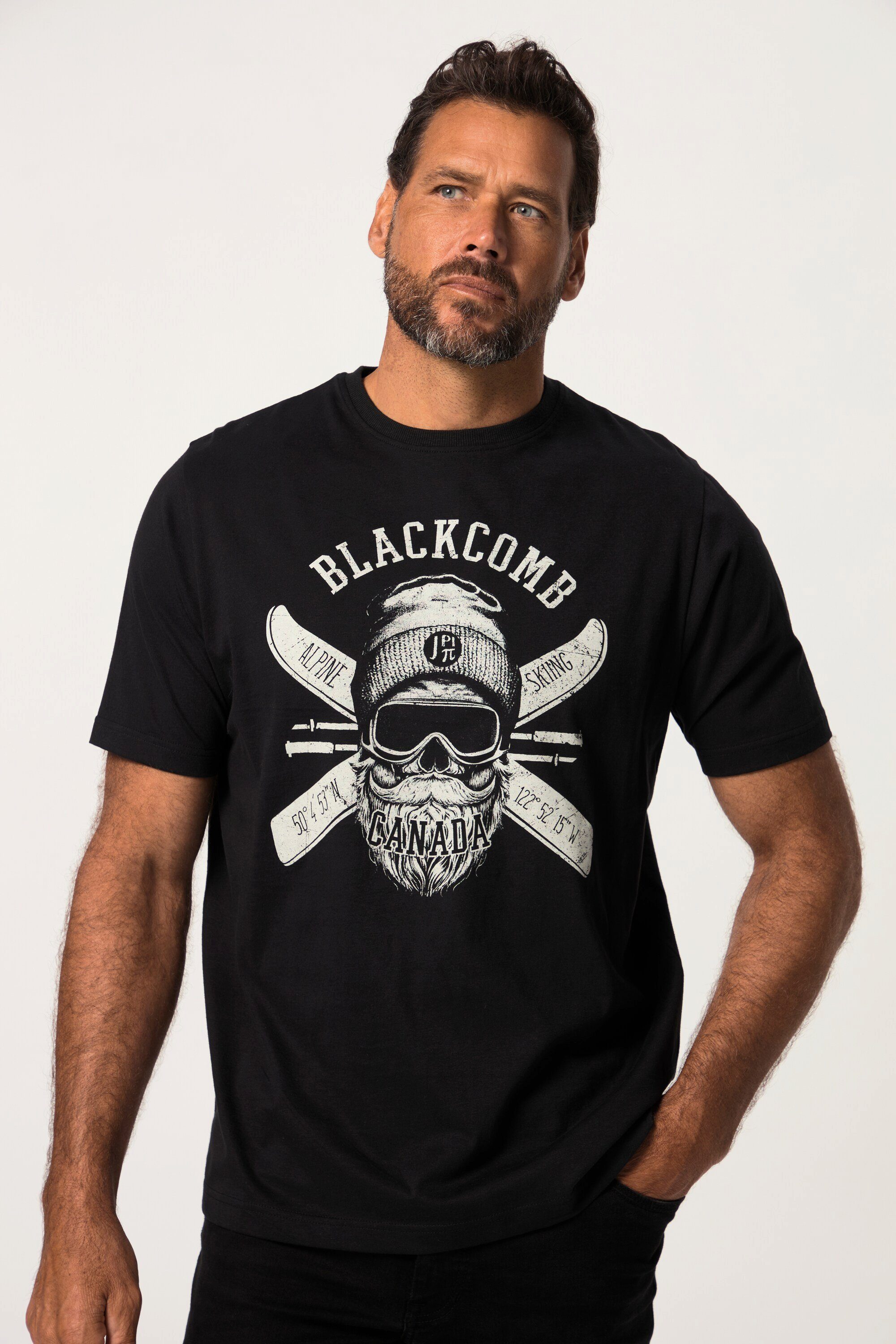 JP1880 T-Shirt T-Shirt Skiwear Halbarm Blackcomb Print