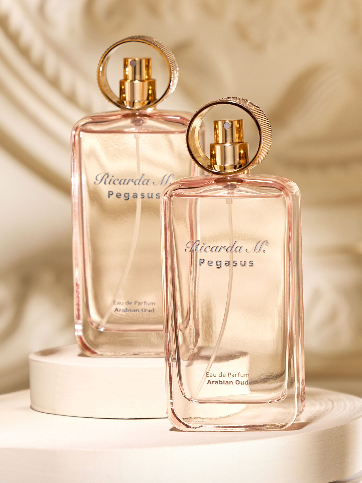 Ricarda M. Eau de Parfum WOS Pegasus Arabian Oud Eau de Parfum, 2-tlg., luxuriöser orientalischer Unisex-Duft mit Oud, Safran & Rose