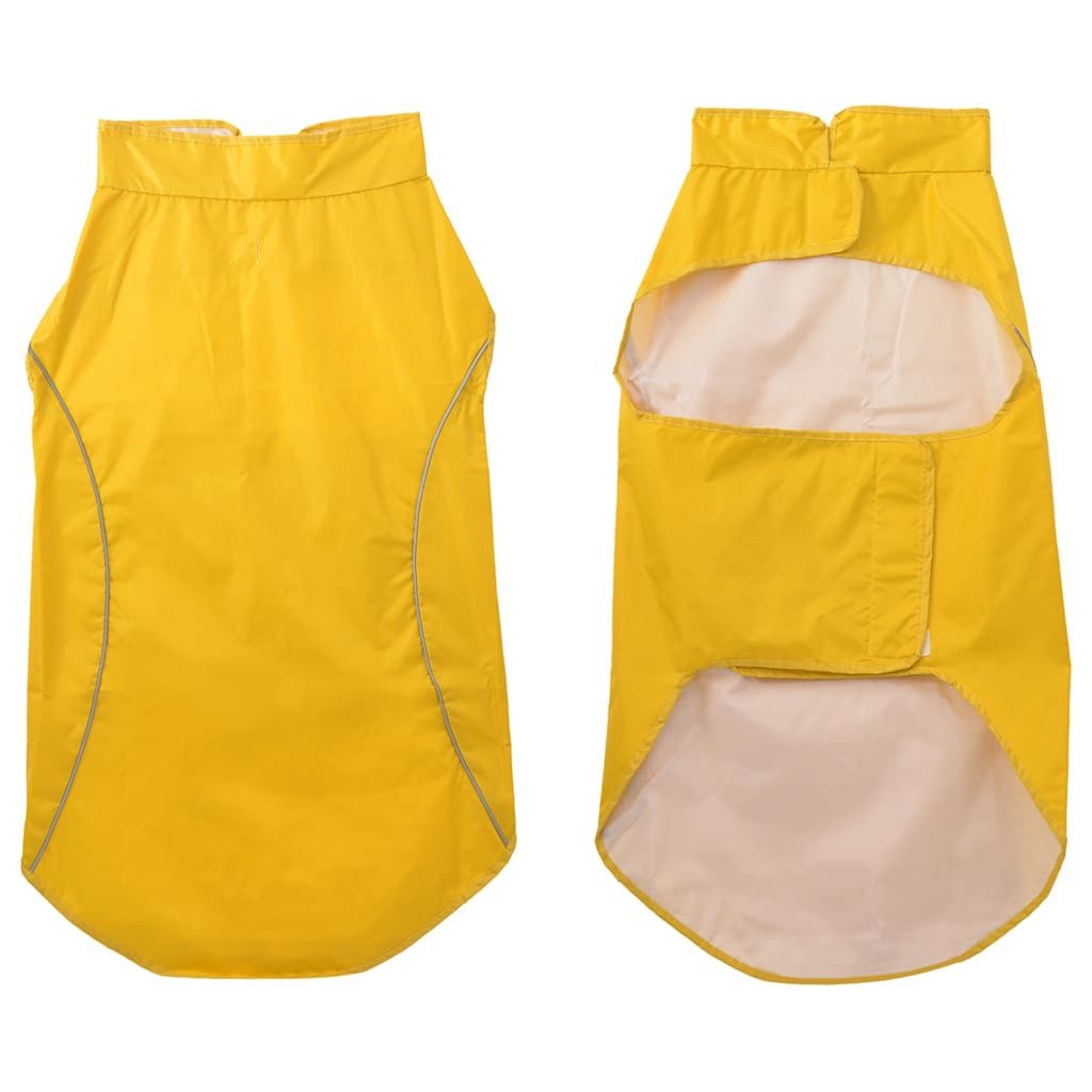 vidaXL Hundemantel 3XL Hunde Regenmantel mit Reflexstreifen Polyester Gelb 3XL