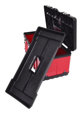 KS Tools Werkzeugbox, Kunststoff-Stahlblech-Werkzeugkiste, 582 x 298 x 255 mm