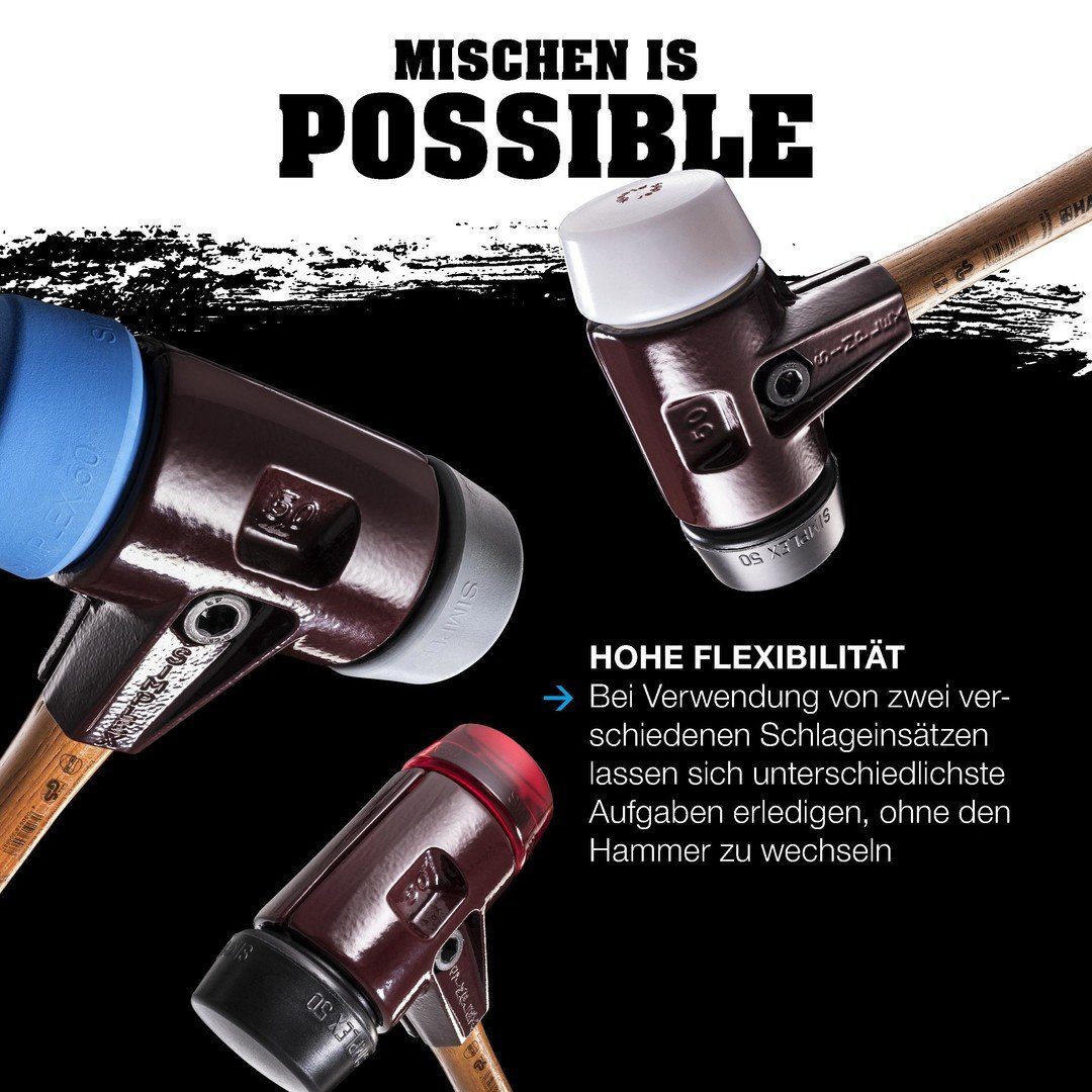 Vorschlaghammer HALDER SIMPLEX Vorschlaghammer Ø 80 mm Superplastik / Nylon mit Temper
