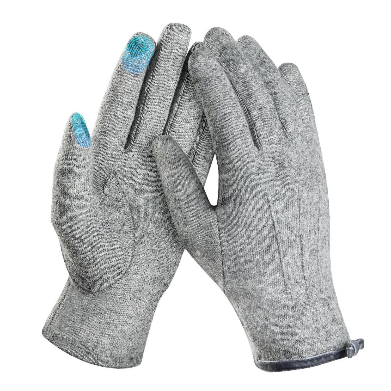 LuxusKollektion Thermohandschuhe Handschuhe Damen Warm Touchscreen Grün (1-St)