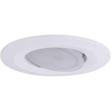 Paulmann LED Einbauleuchte LED Einbauleuchte schwenkbar IP65 rund 90mm 30°, Dimmbar, Schwenkbar, Geringe Einbautiefe