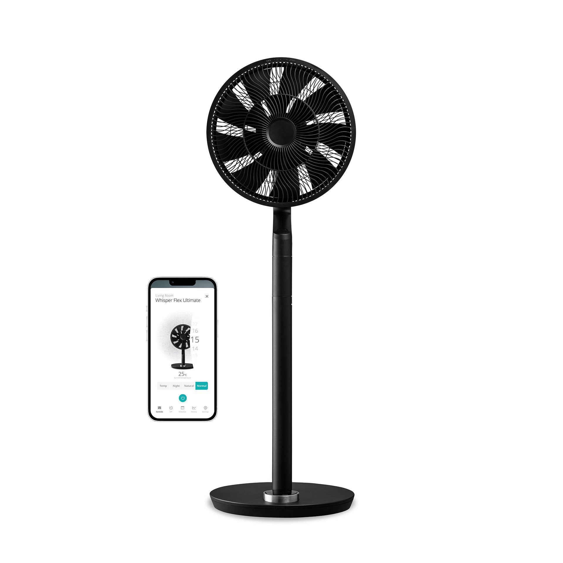 DUUX Standventilator Whisper Flex Ultimate, Steuerbar mit Duux-App