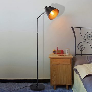 ZMH LED Stehlampe vintage retro 166cm E27 Wohnzimmer Kinderzimmer Büro, LED wechselbar