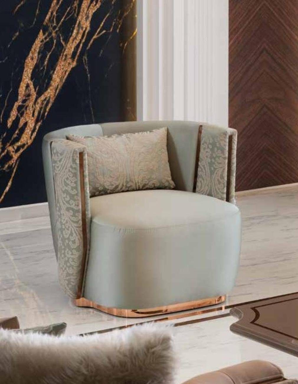 JVmoebel Sessel Hotel Lounge Club Sessel Turkis Klassischer Einsitzer Sessel Möbel (1-St., 1x nur Sessel), Made in Europa | Einzelsessel