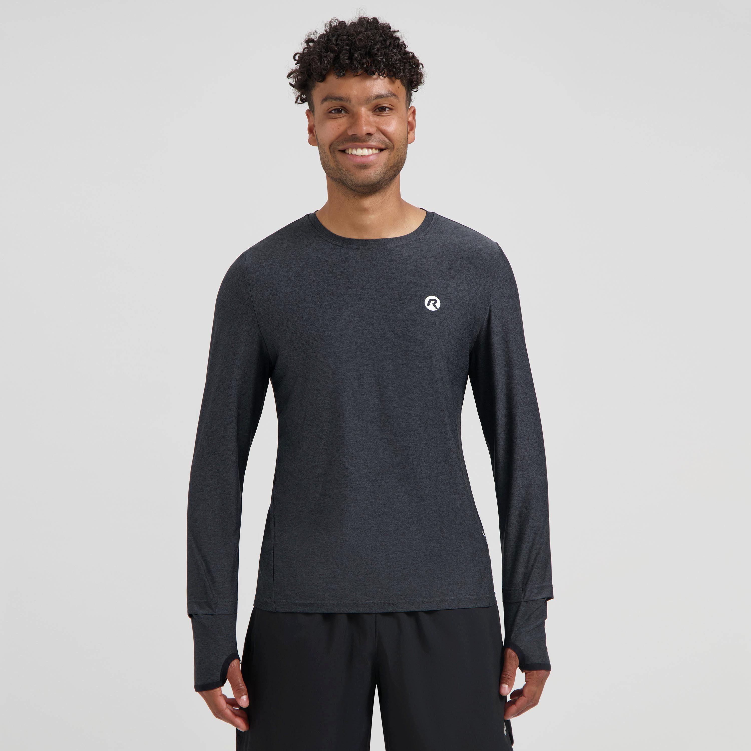 Rogelli Funktionsshirt Lauf-T-Shirt Langarm Herren - Essential
