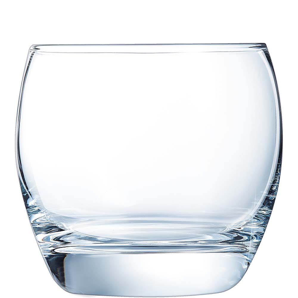 Trinkglas Salto, transparent 320ml ohne Stück Füllstrich Glas Tumbler-Glas Cabernet Arcoroc Tumbler Glas, 6