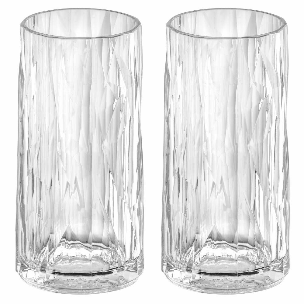 KOZIOL Becher Superglas 2er-Set Club No. 8 300 ml, 2-tlg., Superglas (Kunststoff), extrem bruchfest