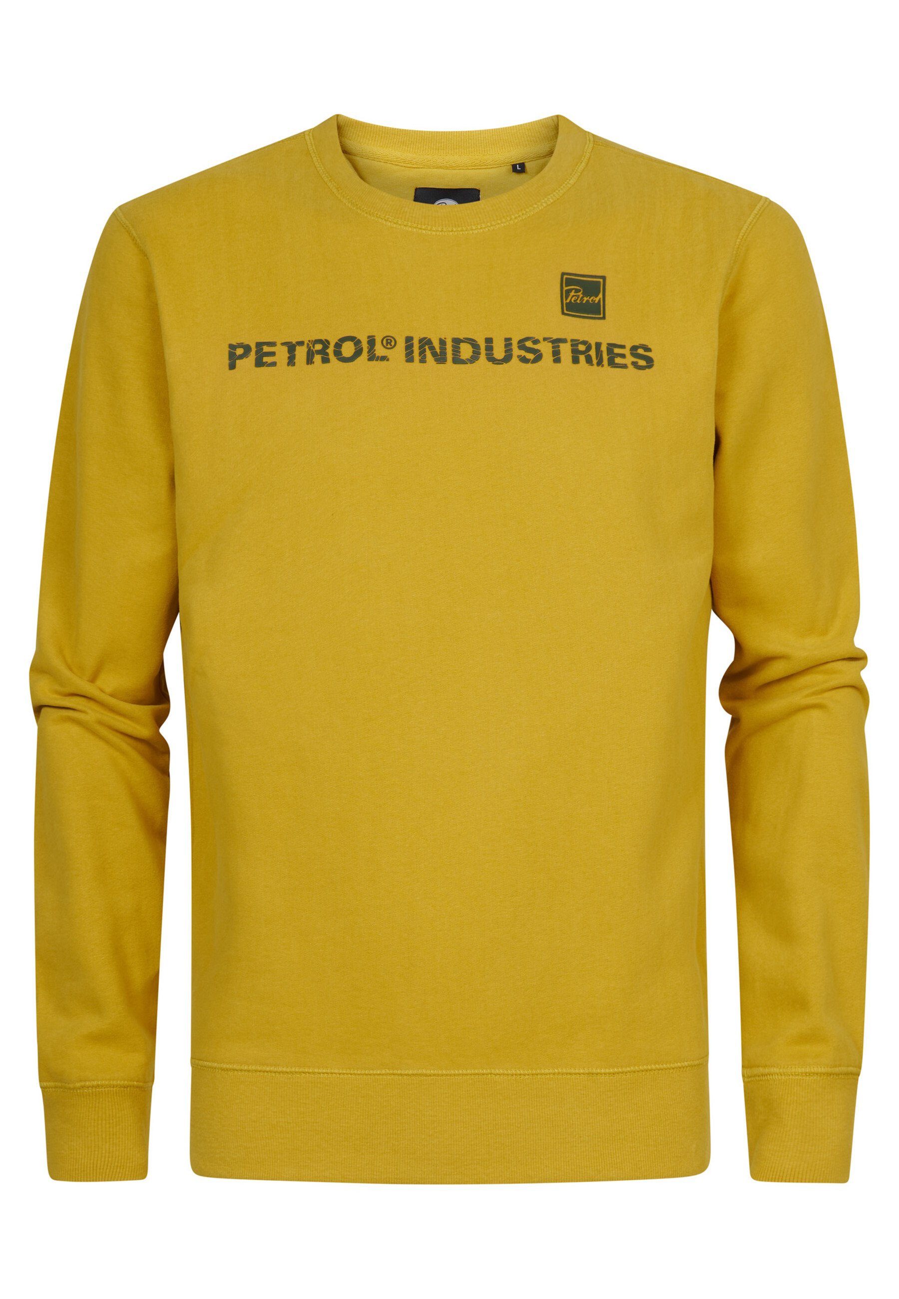 Sweatshirt Pullover Sweatshirt mit Rundhalsausschnitt und