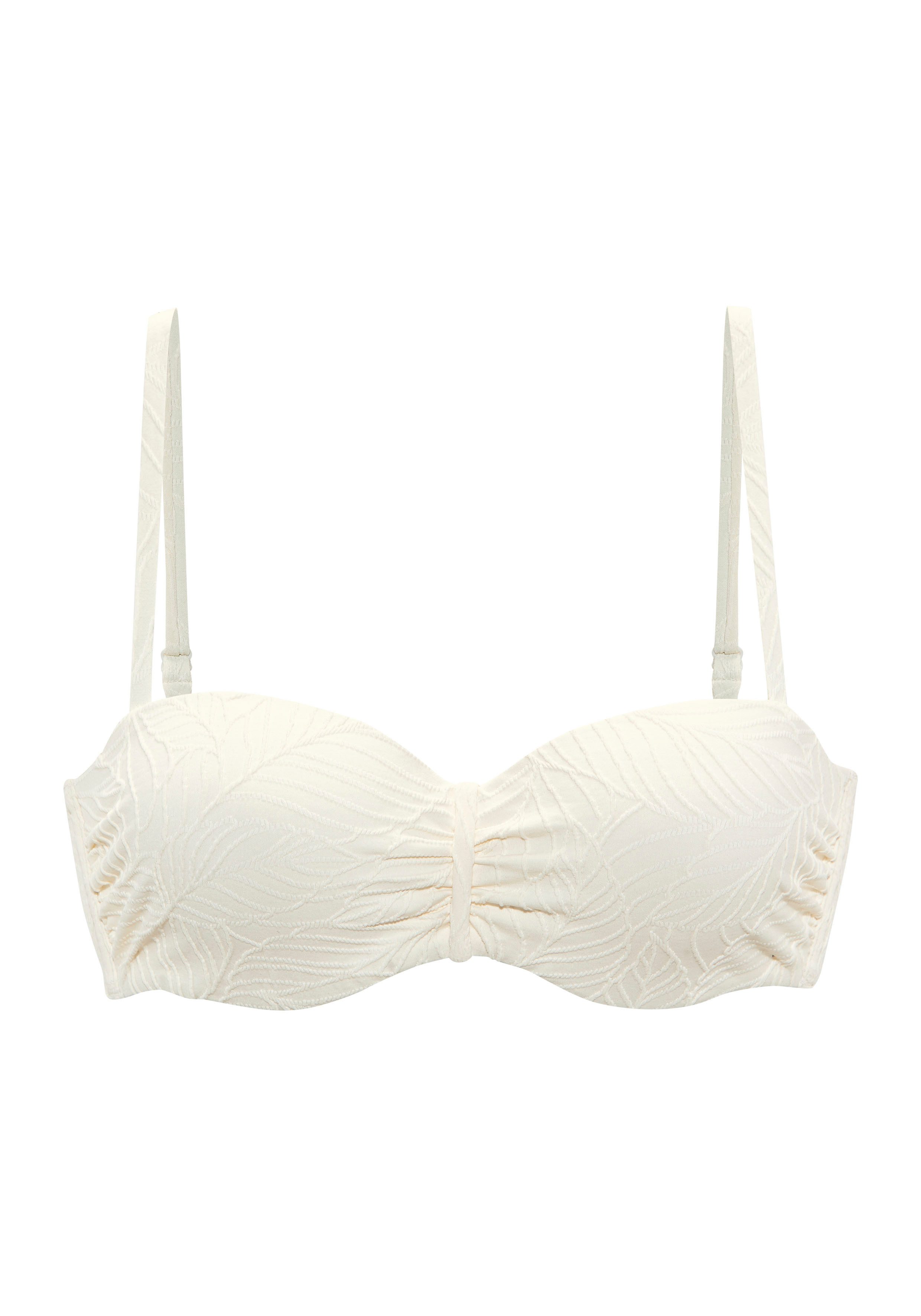 LASCANA Bügel-Bandeau-Bikini-Top Fay, aus eleganter Strukturware