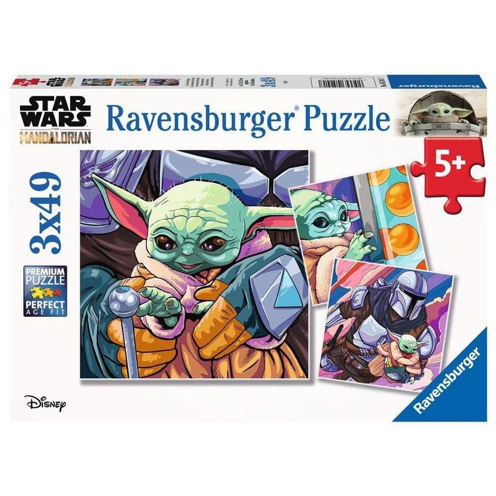 Ravensburger Puzzle Kinder Star Wars 49 Puzzle Puzzleteile Mandalorian 3 49 Box Ravensburger, Teile The x
