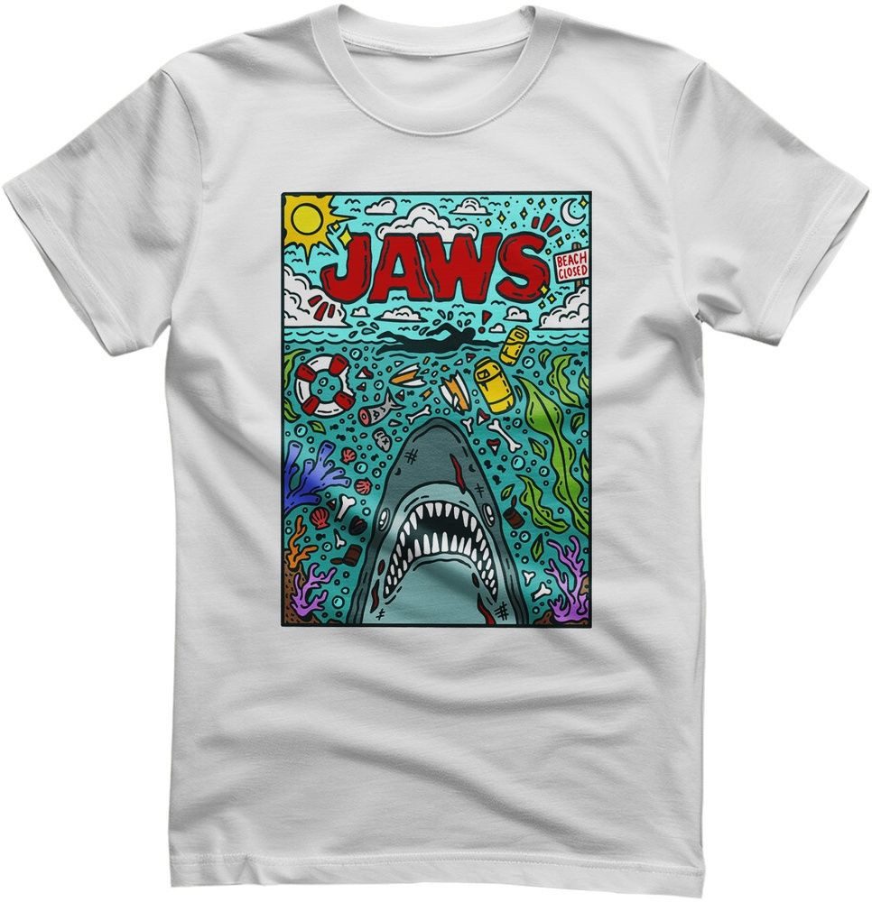 Jaws T-Shirt JAWS Doodler Poster T-Shirt