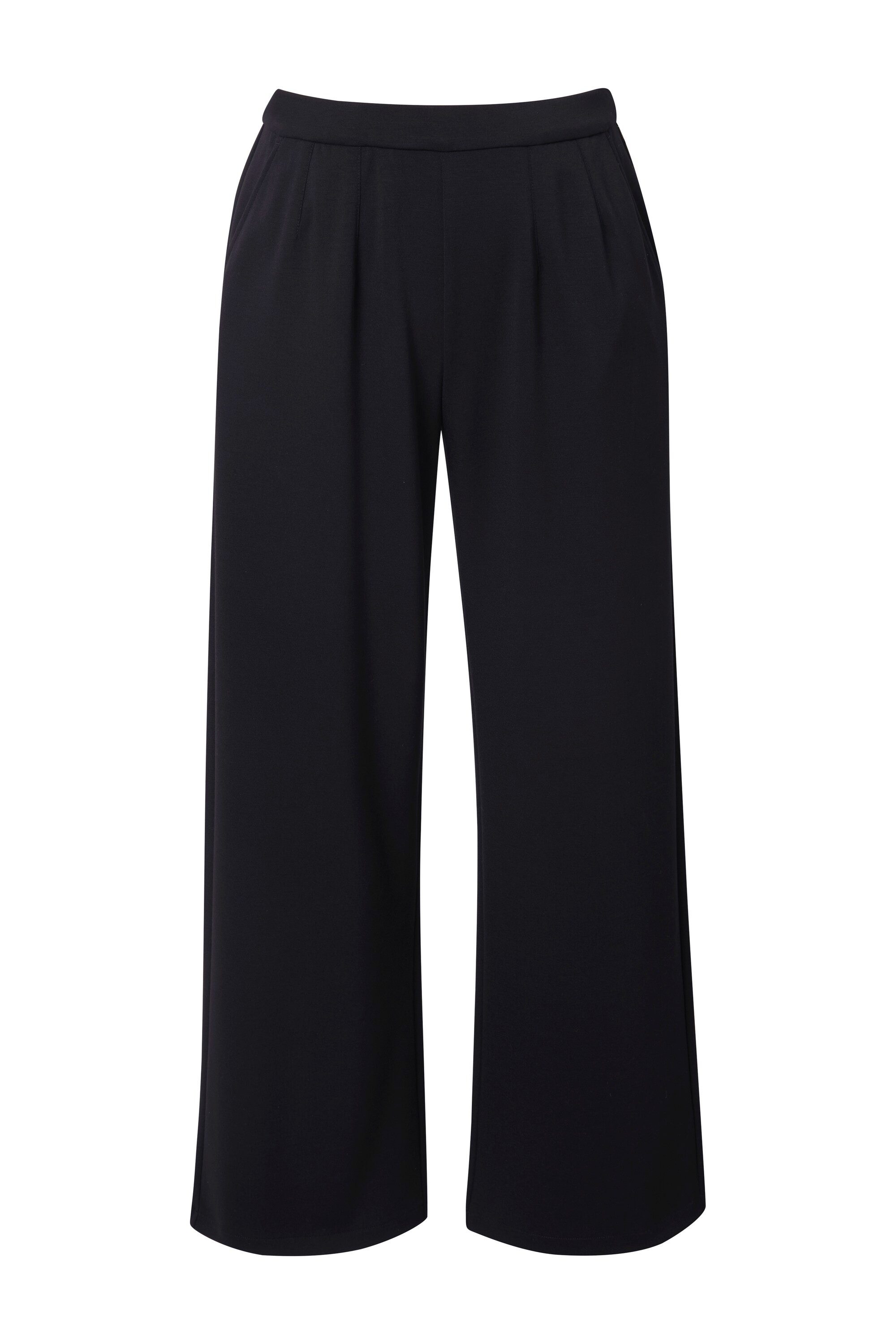 Ulla Popken Schlupfhose Hose Mary weites gerades Bein Elastikbund günstig online kaufen