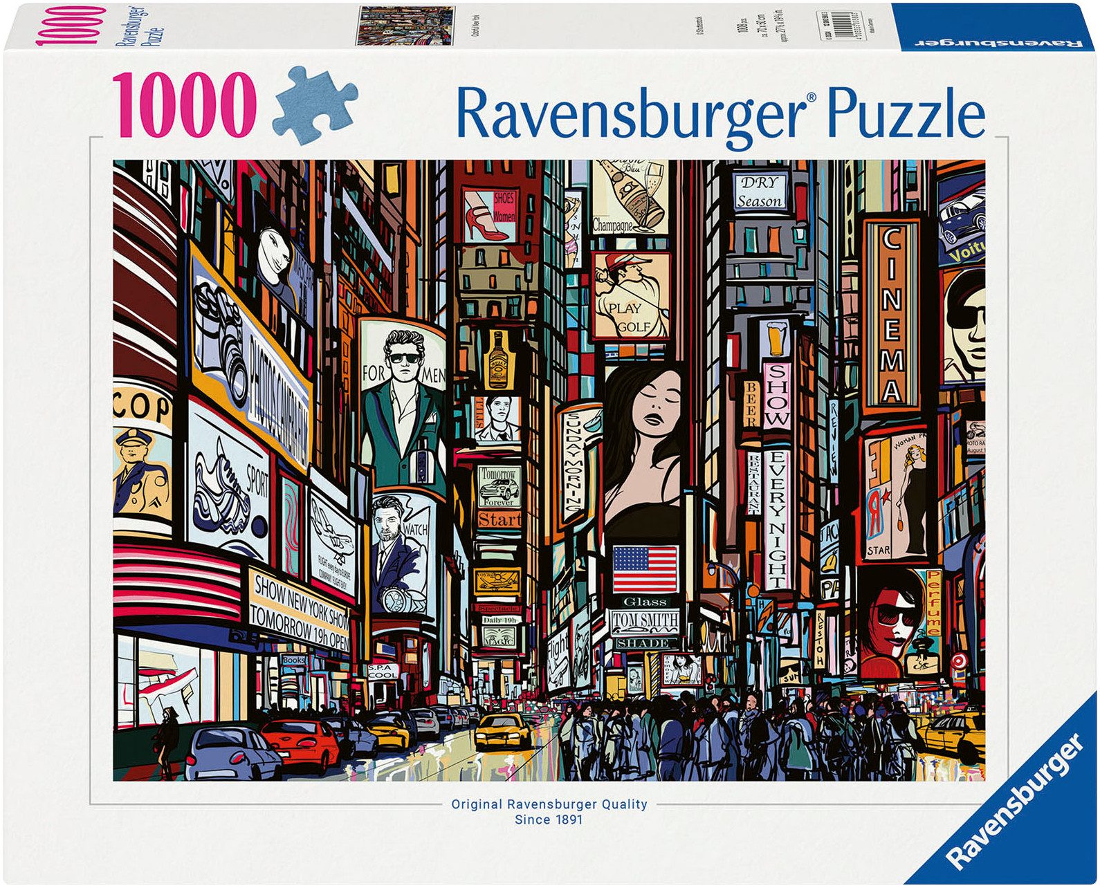 Ravensburger Puzzle Buntes New York, 1000 Puzzleteile, Made in Germany günstig online kaufen