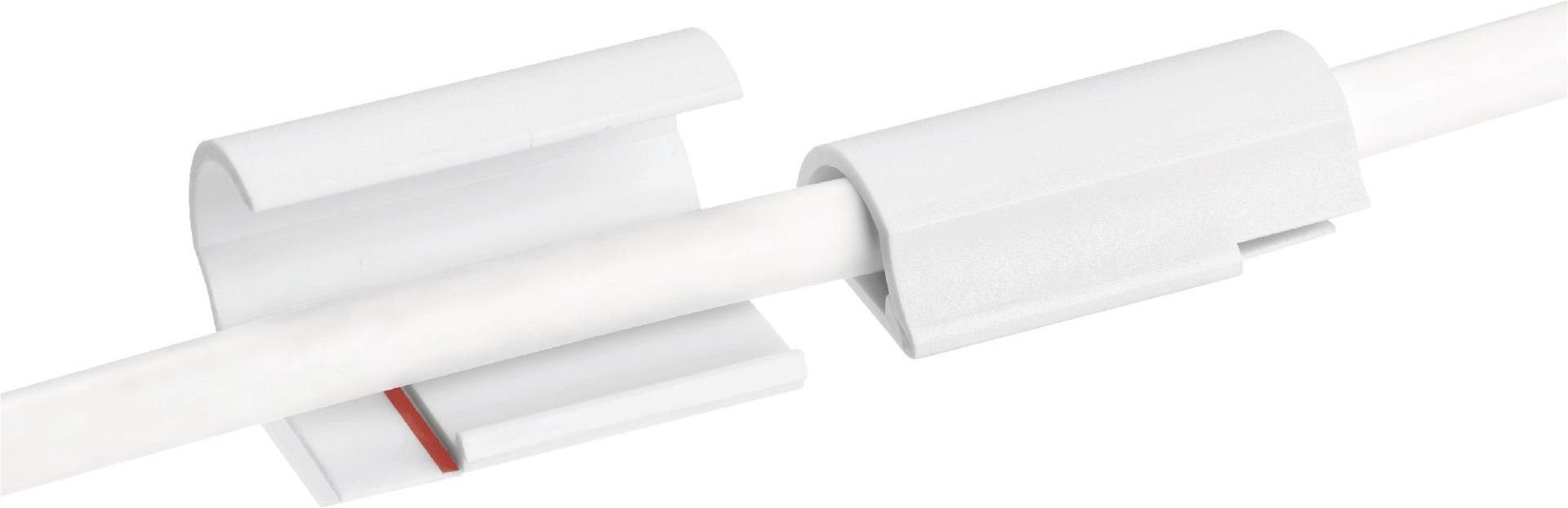 tesa Klebehaken tesa Powerstrips Kabel Clip weiß