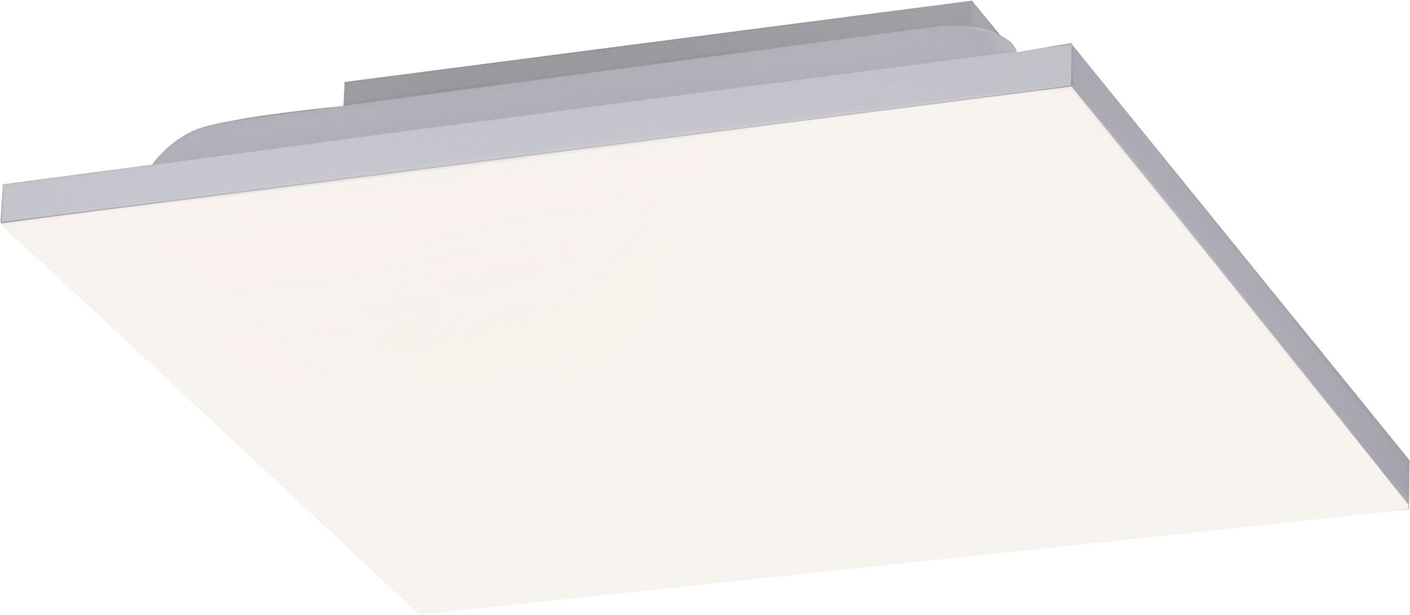 JUST LIGHT LED Deckenleuchte CANVAS, Dimmfunktion, LED wechselbar, Kaltweiß, dimmbar über IR-Fernbed.; CCT-Farbtemperaturwechsel; Memoryfunktion