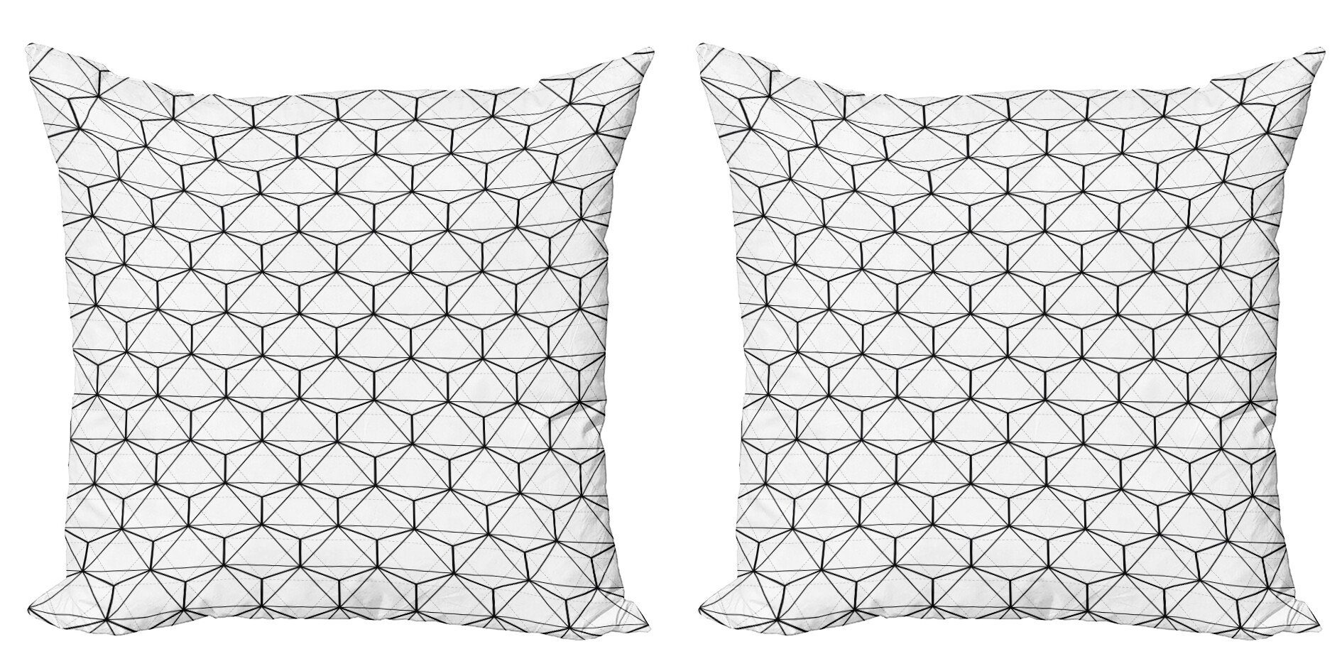 Kissenbezüge Modern Accent Doppelseitiger Digitaldruck, Abakuhaus (2 Stück), Geometrisch Abstrakte Linien-Streifen