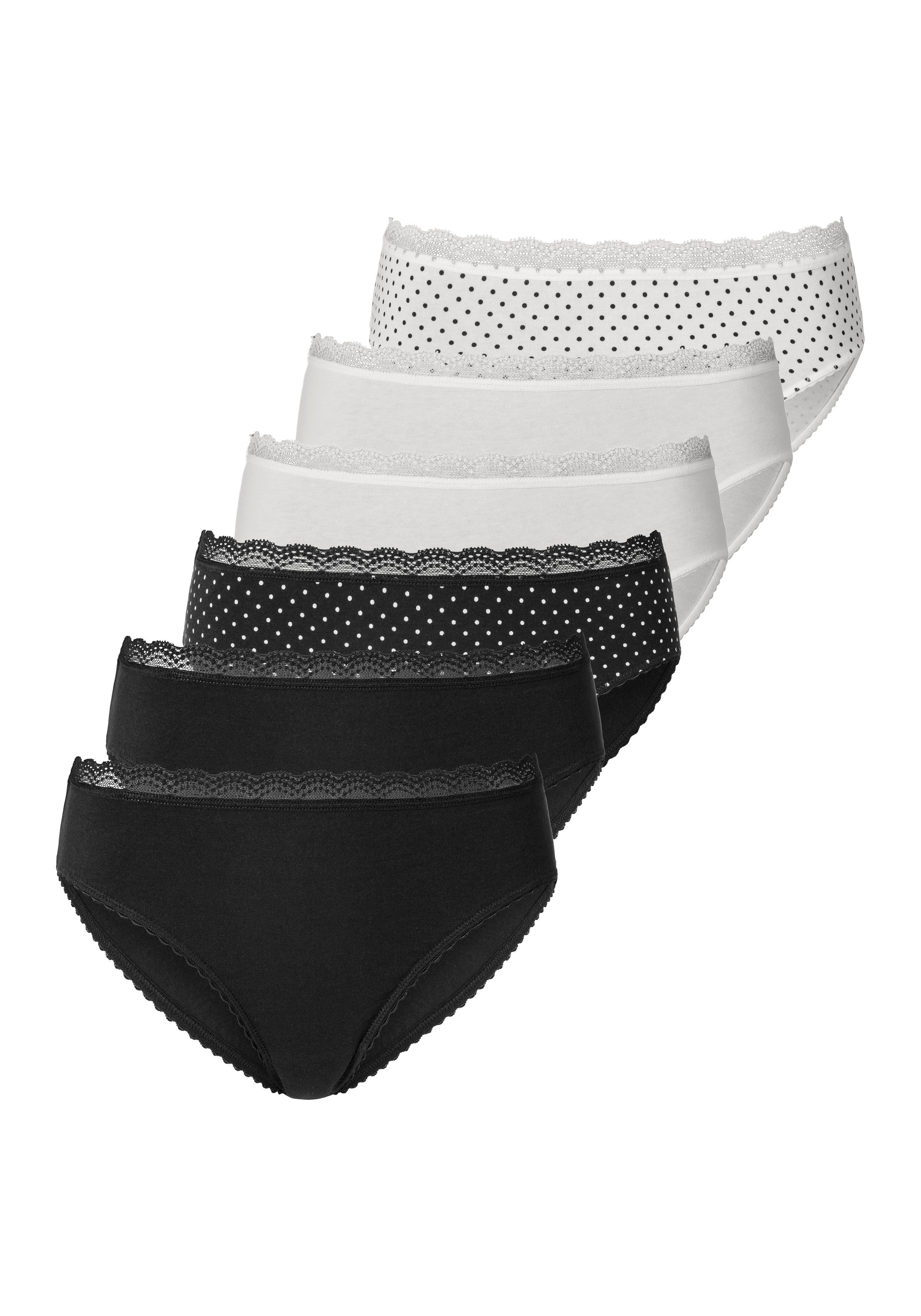 Vivance Jazz-Pants Slips (Packung, 6-St) angenehm elastische Qualität